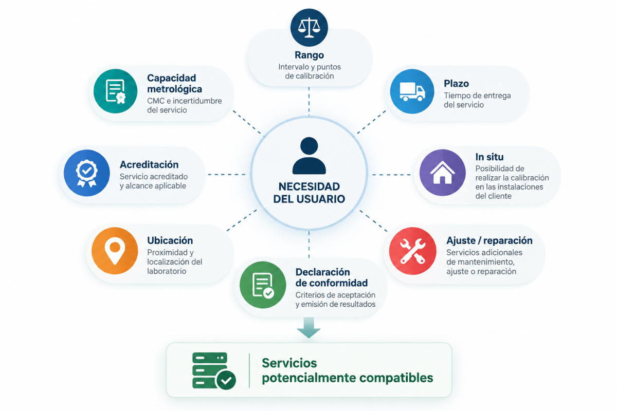 Criterios para seleccionar servicios y laboratorios de calibración